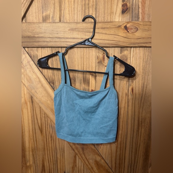 Colsie Teal Ribbed Camisole - Picture 1 of 3